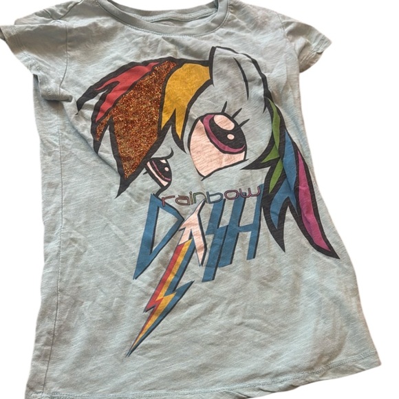 10/$10-Rainbow Dash Kids T-Shirt - Blue - Picture 1 of 13